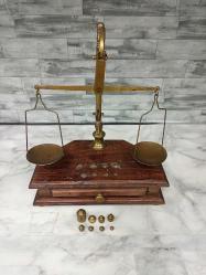 ANTİKA KOLEKSİYONLUK PİRİNÇ KUYUMCU / ECZACI TERAZİSİ