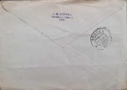 Çekoslovakya 1957 ZARF  Hollanda'ya bir doktora yollanılmış Müzisyenler serisi 6 pul olarak ,Nadir.