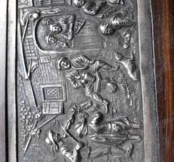 ANTİKA ÜZERİ METAL İŞLEMELİ MÜCEVHER KUTUSU