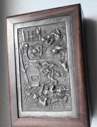 ANTİKA ÜZERİ METAL İŞLEMELİ MÜCEVHER KUTUSU