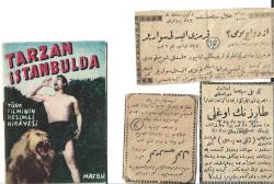 Tarzan İstanbulda Kitapçık Osmanlıca Tarzan Filmi İlanı Küpürleriyle