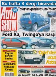 AUTO SHOW   3 HAZİRAN 1997 SALI - SAYI: 22   HAFTALIK ESKİ OTOMOBİL DERGİLERİ