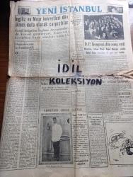 Yeni İstanbul Gazetesi - Turkish Newspaper - 21 Ekim 1951 - Doğu dünyası ve komünistlik yazan Mustafa Nermi Başmakale - İngiliz ve Mısır kuvvetleri dün ikinci defa olarak çarpıştılar - Kore'de müttefik ve komünist irtibat subayları dün mütareke mevzunda anlaştılar - Kore'ye başka birlik gönderilmeyecek - tecavüz eden bir Bulgar denizaltısı Karadeniz'de batırıldı - Demokrat Parti Kongresi dün sona erdi - Fırat bölgesinde eski bir mabet bulundu - hamidiyenin korsan harekatı yazan Deniz albayı Tevfik İnci Yazı Dizisi - Galatada Bir esrar tekkesi basıldı - W. Somerset Maugham'ın filme alınan üç hikayesi Trio - Betty Grable çocukları için Beyaz perdeyi terke hazır - dünya hikaye müsabakası gözler yazan K.T. Mohamed - Ordu karması 1 Fenerbahçe 1 - Beşiktaş Galatasaray'ı 2-0 yendi fotoğraf - Fransa'nın büyük terzilerinden Pierre Balmain'in tavsiyeleri - Philips radyo - çapamarka - Jawa motosiklet - Gibson buzdolabı - Ankara casusu Çiçero 24 Ekim'den itibaren İnci Şark Marmara sinemalarında