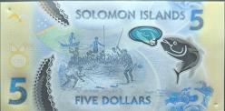 Solomon Adası Kağıt Para Çil kondüsyondadır orjinaldir