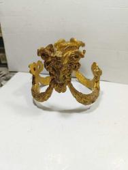 KOÇ BAŞI DEKORLU PİRİNÇ OBJE