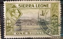 İngiliz Sömürgesi Sierra Leone_ 1 şilin yüksek valör_damgalı