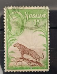 İngiliz Sömürgesi Nyasaland _ 1938_ Damgalı