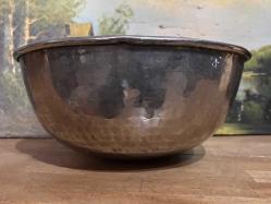 Antika bakır kap 1 kg ağırlığında 29,5 cm çapında 13 cm yüksekliğinde