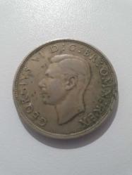 İngiltere yarım kron (6 peni, 2 şilin) 1947