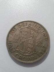 İngiltere yarım kron (6 peni, 2 şilin) 1947