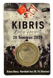 KIBRIS BARIŞ HAREKATI'NIN 50. YIL DÖNÜMÜ  HATIRA PARASI