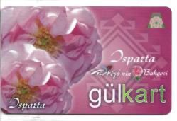 K = ULAŞIM  KARTI ( ISPARTA ) GÜL  KART ( KULLANILMAMIŞ ) SIFIR ve NADİR