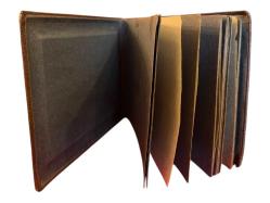 Antika fotoğraf albümü bakır kabartmalı - 26,5 cm 17 cm