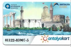 K = ULAŞIM  KARTI ( ANTALYA ) ANTALYA  KART ( KULLANILMAMIŞ ) SIFIR