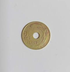 1949 YILI BRONZ 2,5 KURUŞ ÇOK ÇOK TEMİZ KONDİSYONDA