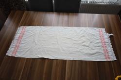 KANAVİÇE İŞLEMELİ ESKİ YASTIK  *  40 - 65 CM