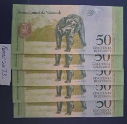 Venezuela-50 Bolivaros-2018- UNC - 5 Adet