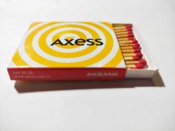 20190-AXESS/AKBANK   KİBRİT KUTUSU