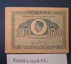 ROMANIA -100 LEU - 1945 - ÇÇT - ERRÖRLÜ