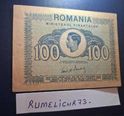 ROMANIA -100 LEU - 1945 - ÇÇT - ERRÖRLÜ