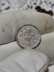 Sultan Abdülhamit 1293/31 Gümüş 1 Kuruş Çil