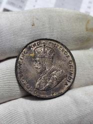 1921 Yılı Gümüş İngiltere Sömürge 50 Cent