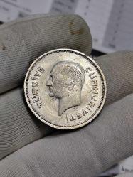 1937 Yılı Gümüş Ata 1 Lira