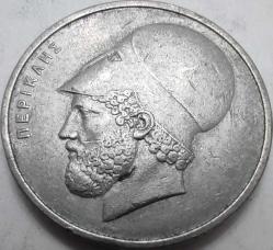 Yunanistan 1976 20 Drahmi Parthenon Tapınağı ve Perikles Temalı Bakır-Nikel