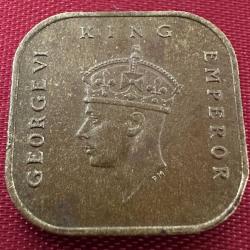 Malaya 1 Cent 1945. King George Vl