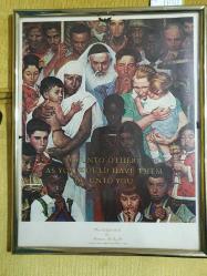 Norman Rockwell The Golden Rule 1961 The Saturday Evening Post Cerceveli