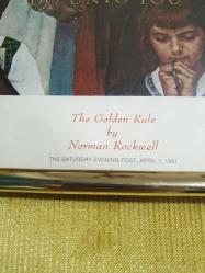 Norman Rockwell The Golden Rule 1961 The Saturday Evening Post Cerceveli