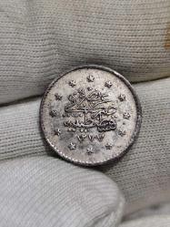 Sultan Abdülaziz 1277/2 Gümüş 1 Kuruş Çil