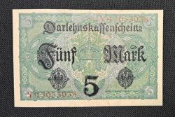 ALMANYA 5 MARK 1917 ÇİL KAĞIT PARA