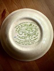 Vintage 60'lar dönemi 2 Adet Enoch Wedgwood (Asiatic Pheasants Desen) İngiliz Seramik Kaseler
