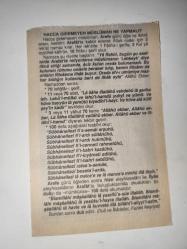 24 Kasım 2009-Orijinal Takvim Yaprağı-Doğum Günü-Söz,Nişan,Nikâh,Düğün ve Önemli Günler Hediyesi-Fazilet Takvimi-Ayet(Hadis)(Hadis-i Şerif, Feyzü'l-Kadir)-Öğretmenler Günü ()-Hacca Gidemeyen Müslüman Ne yapmalı?
