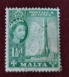 İngiliz Yönetimindeki Malta 1953_ damgalı