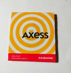 20198-AXESS AKBANK **REKLAMLI**BALIKÇI SABAHATTİN**İSTANBUL KİBRİT KUTUSU*HİÇ KULLANILMAMIŞTIR*