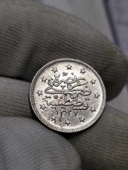 Sultan Reşat 1327/3 Gümüş 2 Kuruş Çil