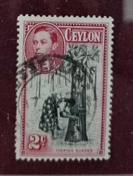 İngiliz Sömürgesi Seylan-1938_ damgalı