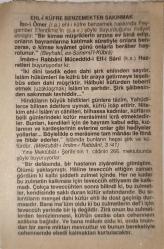 29 Aralık 2009-Orijinal Takvim Yaprağı-Doğum Günü-Söz,Nişan,Nikâh,Düğün ve Önemli Günler Hediyesi-Fazilet Takvimi-Ayet(Hadis)(Hadis-i Şerif, Sünen-i Ebu Davud )-Sultan İkinci Mustafa Han'ın Vefatı (1703)-Ehl-i Küfre Benzemekten Sakınmak