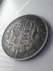 İngiliz kral V. George dönemi, gümüş para 925 ayar sterling  1915