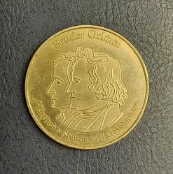 Almanya, Grimm Kardeşler Alman Masalları Temalı Hatıra Madalyon. Reinhardswald Ormanı'ndaki 