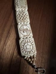 Vintage 70'ler El Oyması Orijinal Nadir Bileklik