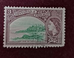 İngiliz Sömürgesi Trinidad ve Tobago 1953 _ damgalı