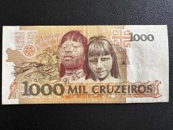 Brezilya 1000 Cruzados 1990-1991. 3. Baskı. ÇÇT. 1.000