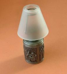 Vintage 80'ler Antik Mısır Figürlü Metal Masa Mumluğu...SIFIR