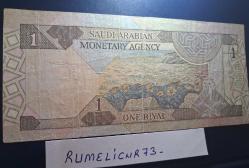 SAUDI ARABIA - 1 RİYAL - 1984 - VERY CLEAR
