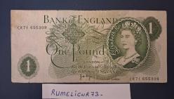 GREAT BRITAIN - 1 PAUND - 1960 / 77 - VERY CLEAR