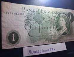 GREAT BRITAIN - 1 PAUND - 1960 / 77 - VERY CLEAR