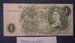 GREAT BRITAIN - 1 PAUND - 1960 / 77 - VERY CLEAR